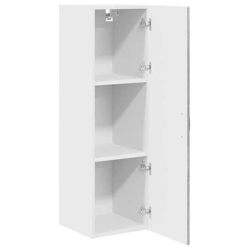 Vidaxl Kitchen Wall Cabinet White 40 X 31 X 100 Cm Engineered Wood, 100cm H x 30cm W x 31cm D, Grey Sonoma