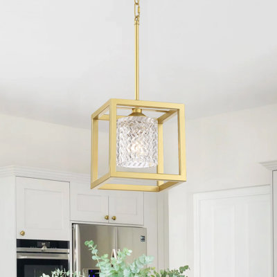 Luminaire suspendu à 1 lumière pour îlot de cuisine à intensité variable Elutheria