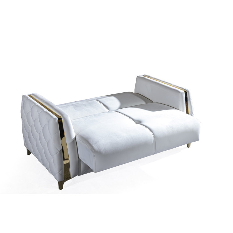 Causeuse de style moderne, Blanc cassé