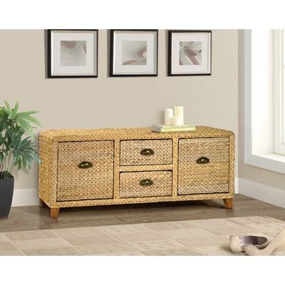 Banc de rangement en osier Northside