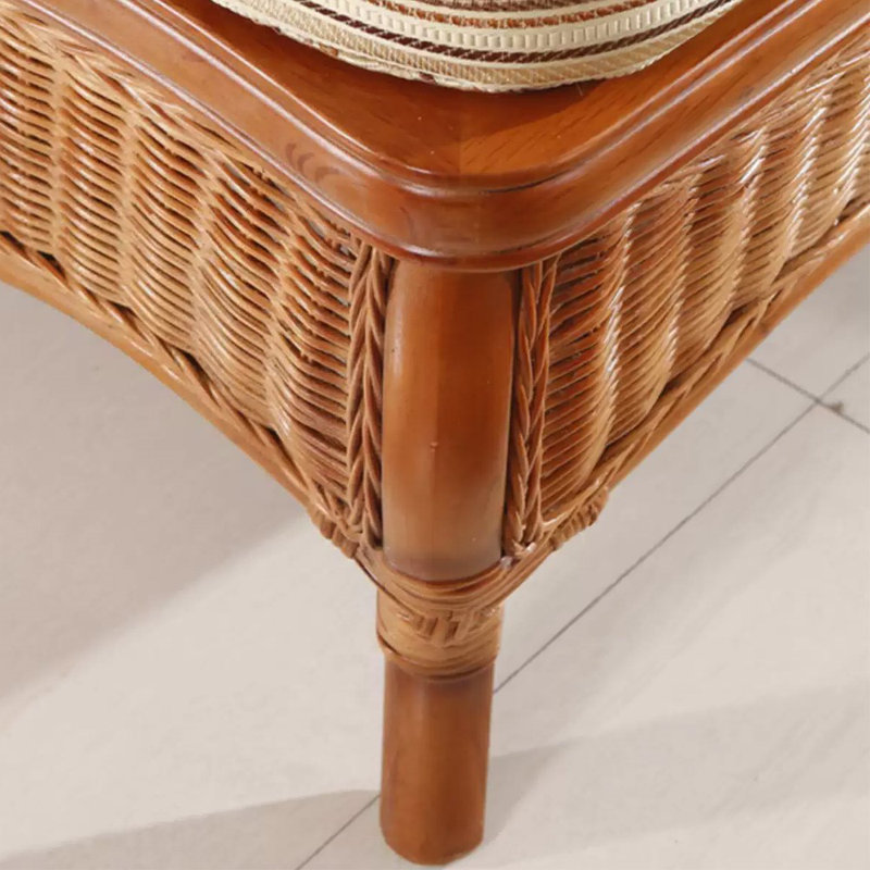 Rattan woven creative quality chaise longue, Right Hand Facing