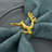 Gold Reindeer Napkin Ring Set of 4 in Graceful Leaping Pose for Elegant Dining Table Decor