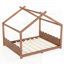 Structure de lit robuste en bois massif pour enfants avec lattes de soutien, aucun sommier nécessaire et conception facile d'accès