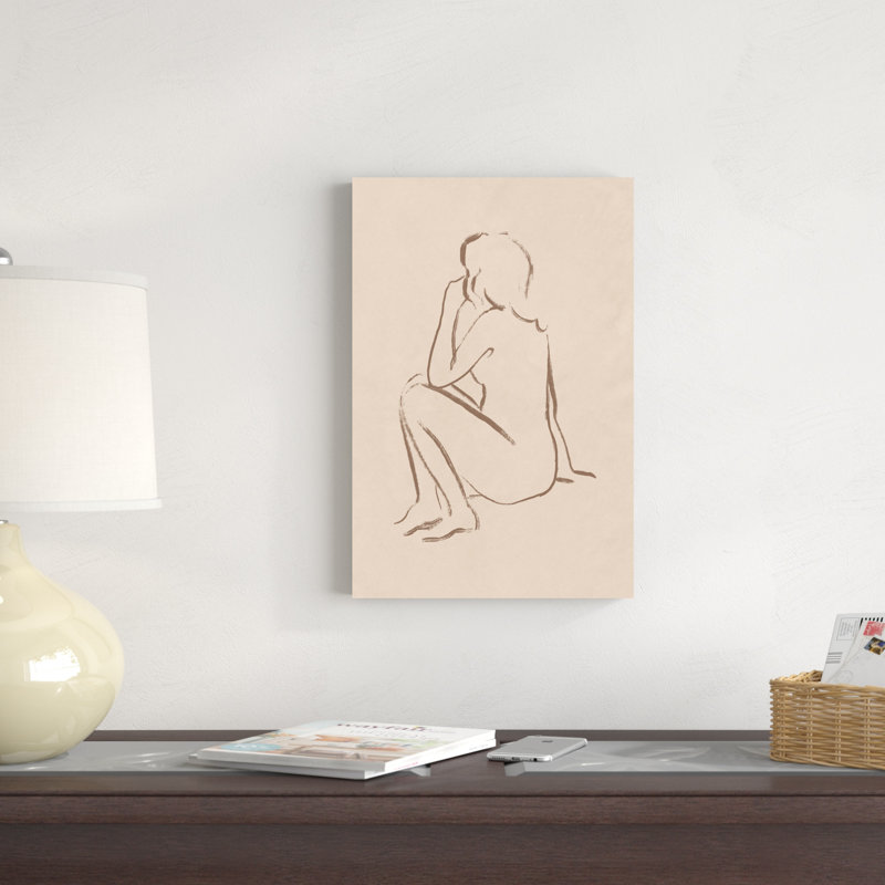 Pose esquissée II, H 36 po x l 24 po x P 1,25 po