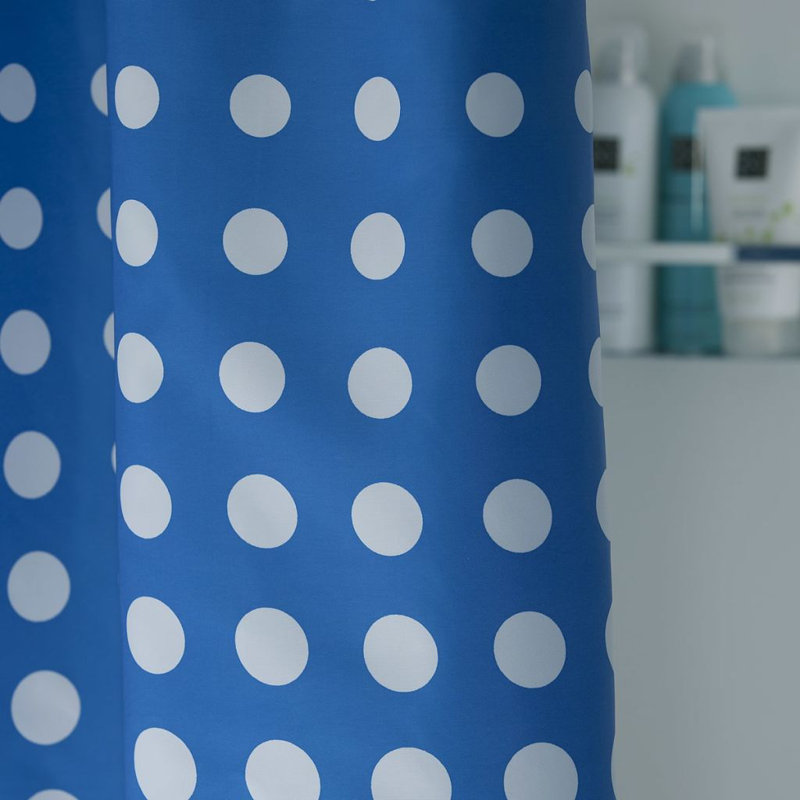 Sealskin Shower Curtain Speckles 180cm, Blue