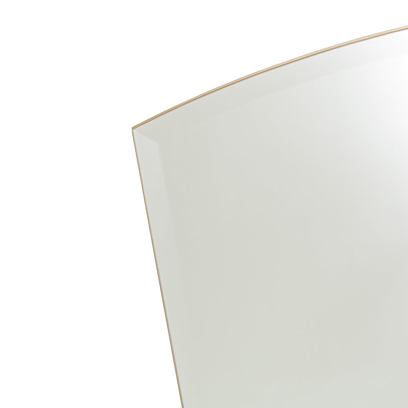 Malibu Crest Asymmetrical Beveled Mirror, 38" x 36", Burnished Gold