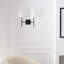 Barbara Barry Key Bathroom Bedroom Wall Fixture With White Linen Shade-317806891-317806895-317806892