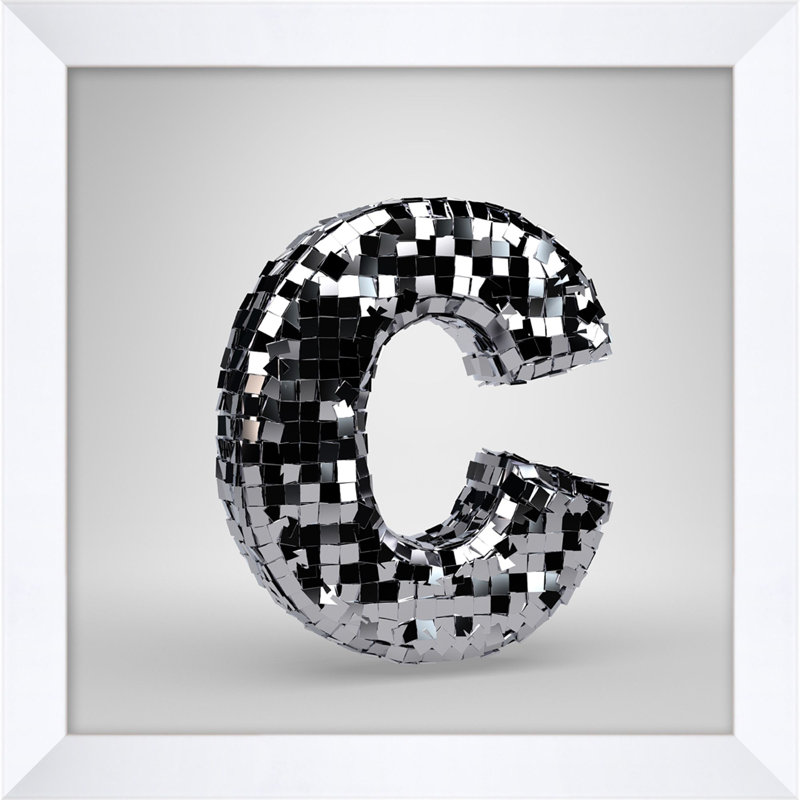 Disco Letter C Print by Mat Sanders