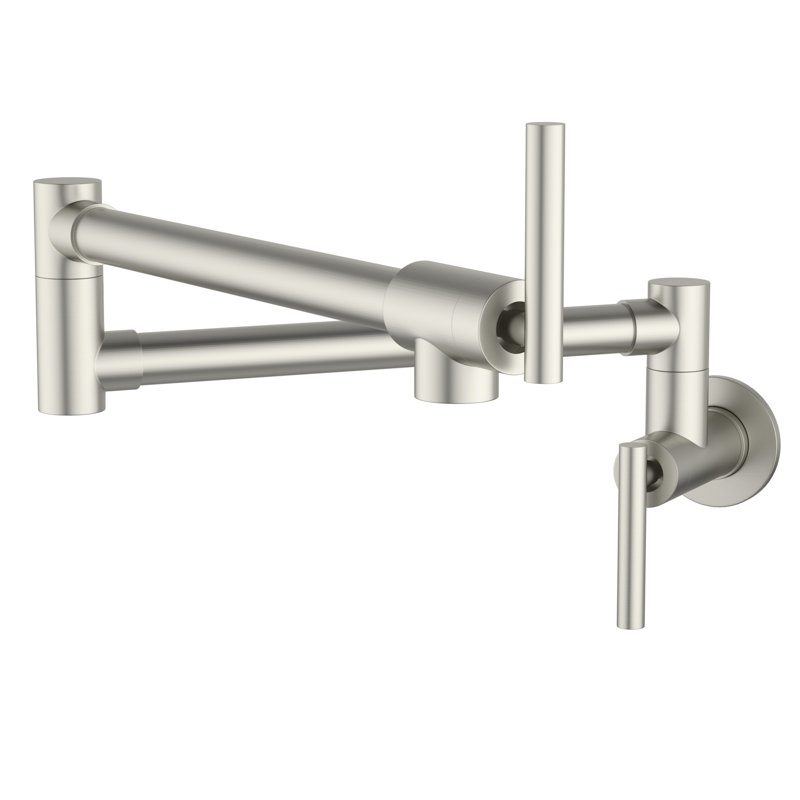 Logmey Kitchen Faucet, Brushed Nickel
