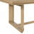 Brown Trestle Table With Leaf