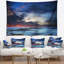 Tapisserie en polyester de bateaux asiatiques traditionnels avec accessoires suspendus inclus-28490035