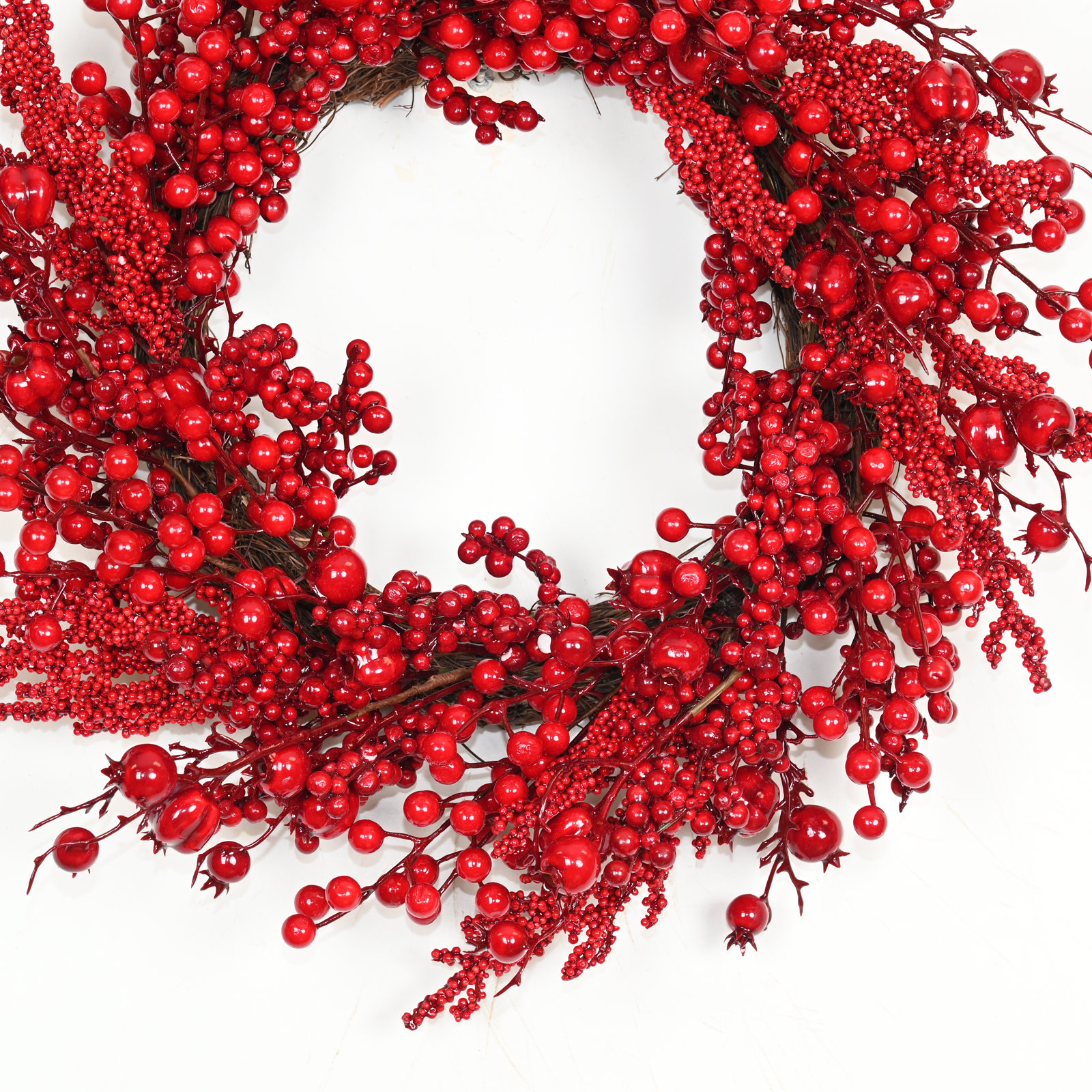 20" Handcrafted Berry Christmas Wreath
