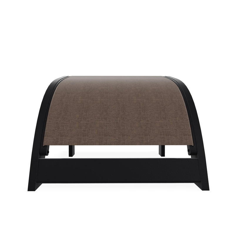 Repose-pieds Adirondack en polymère de qualité marine, Noir, Moka Sunbrella®