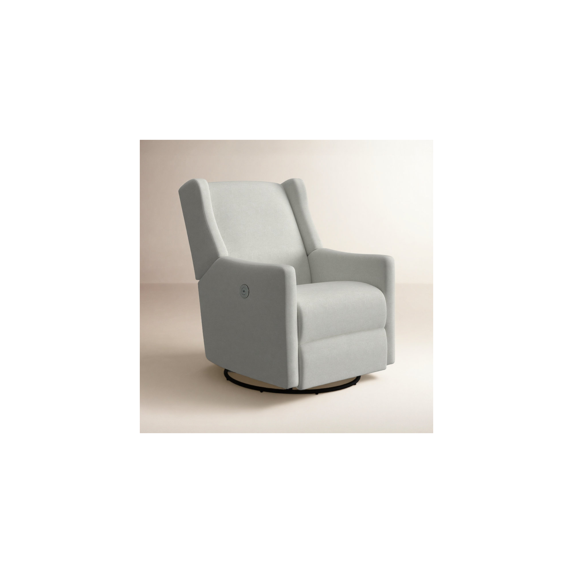 Andrina Power Recliner, Snow Ivory Performance