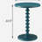 Teal Round Wooden Side Table-1544869503