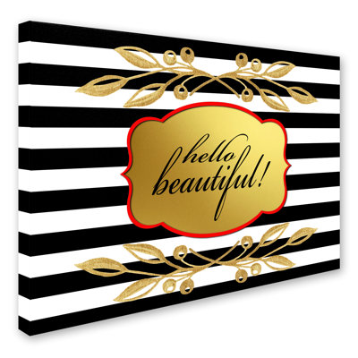 " Gold Hello Beautiful " by LightBoxJournal