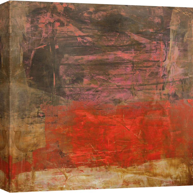 Abstract Painting: Horizon Of Light IV - Wrapped Canvas Print, 70cm H x 70cm W