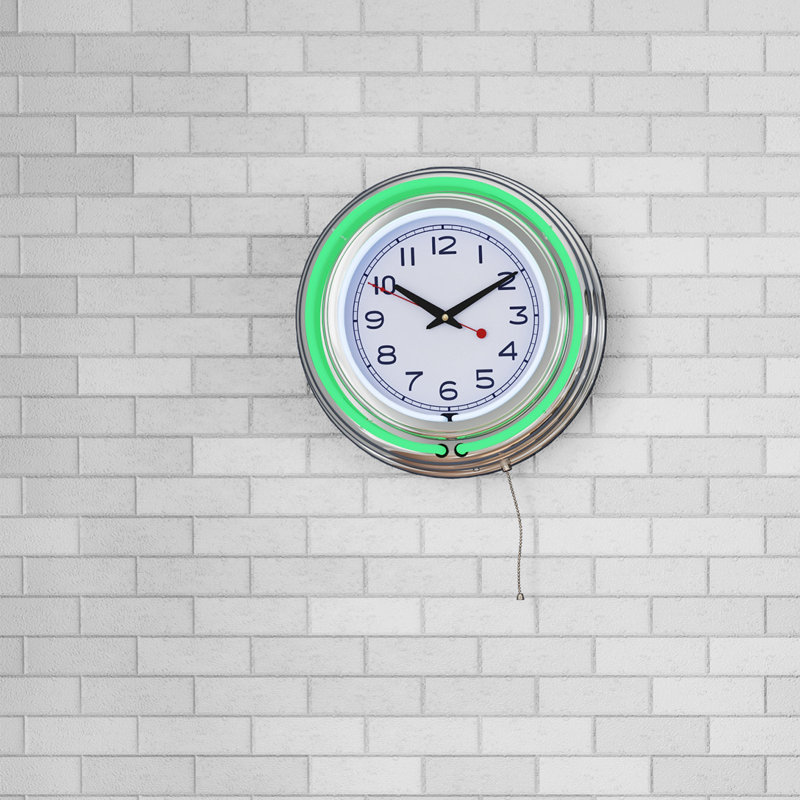 Atalee Wall Clock, Green