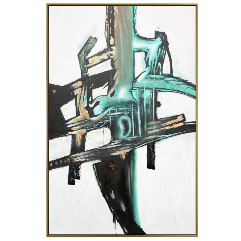 Crosscurrent Form Study Canvas Wall Art - 54"W x 84"H