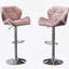Tabourets de bar en métal Mauve