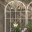 Ensemble de 2 treillis de jardin en métal 86,7 po antirouille pour plantes grimpantes-661522975-661522972