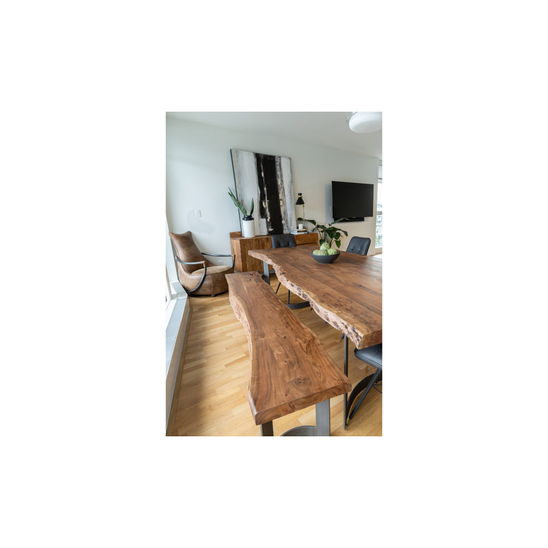 Kenmore Dining Table, 98.5" L x 40" W, Brown