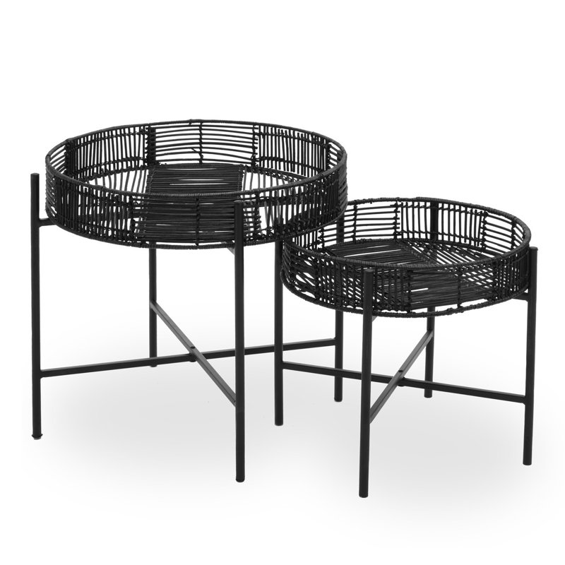 Mulak Frame Nesting Tables, Black