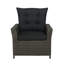 Wicker Outdoor Lounge Chair with Ottoman