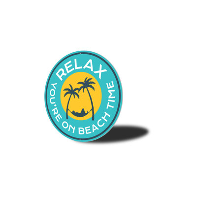 Panneau en aluminium Relax On Beach Time