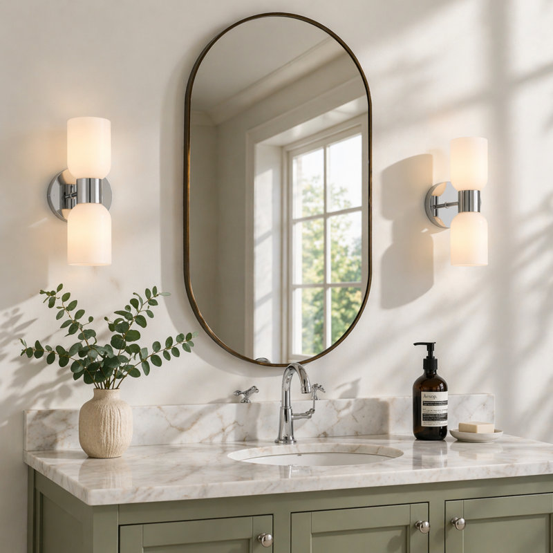 Alaisha 2-Lights Wall Light, Silver