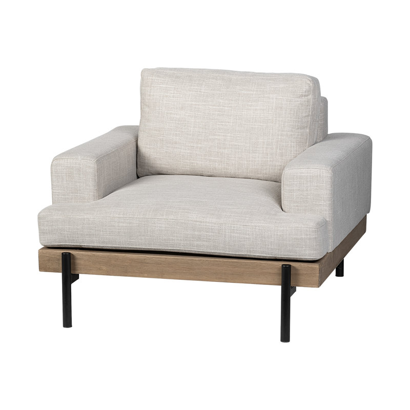 Torgeir Upholstered Club Chair, Beige