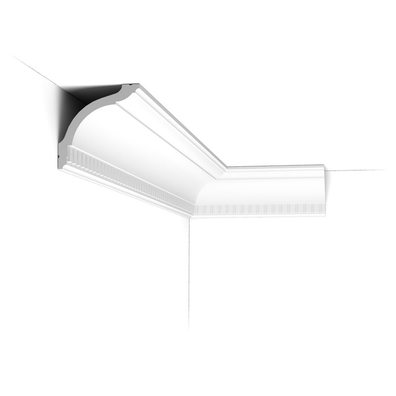 Polystyrene, Primed White 5 5/8" H x 78" W x 3 3/4" D Crown, 1 Pack