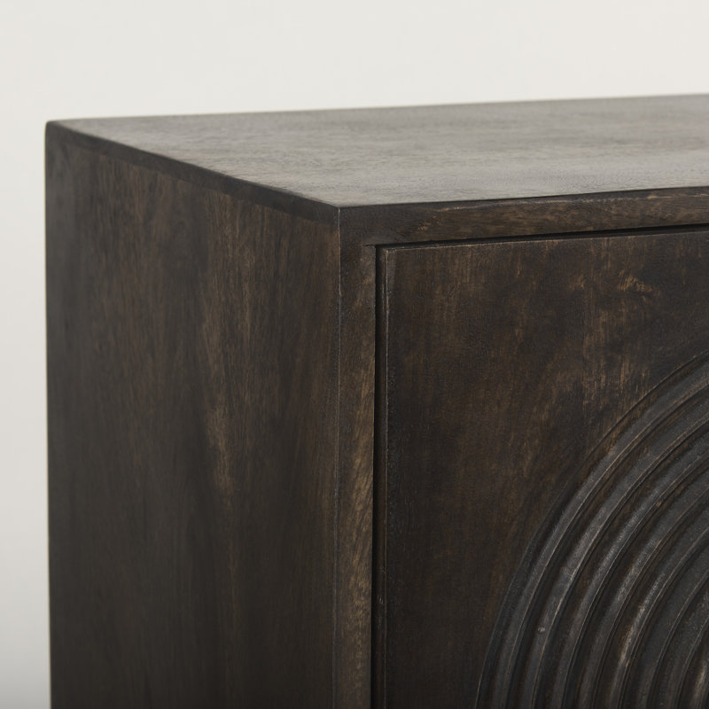 71.75'' W Solid Wood Sideboard, Dark Brown