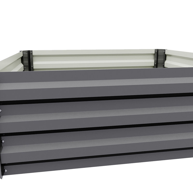 Planter Box, 30cm H x 100cm W x 100cm D, Grey