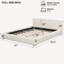 Lit tapissier minimaliste confortable, sommier non requis-452081493-452081491
