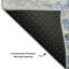 Tapis bleu Prisco lavable à la machine de qualité supérieure-361197532