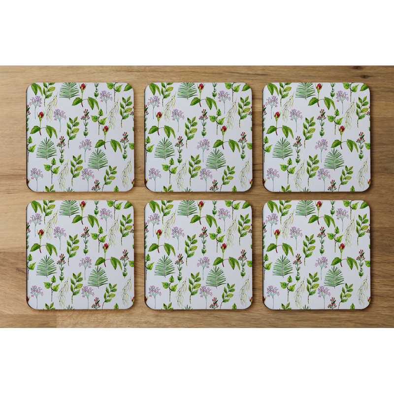 Square 6 Piece Coaster Set