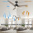 3 - Blade LED Smart Ceiling Fan with Light-91062341-101830622