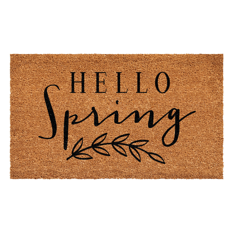 Paillasson Hello Spring, L 24 po x L 36 po