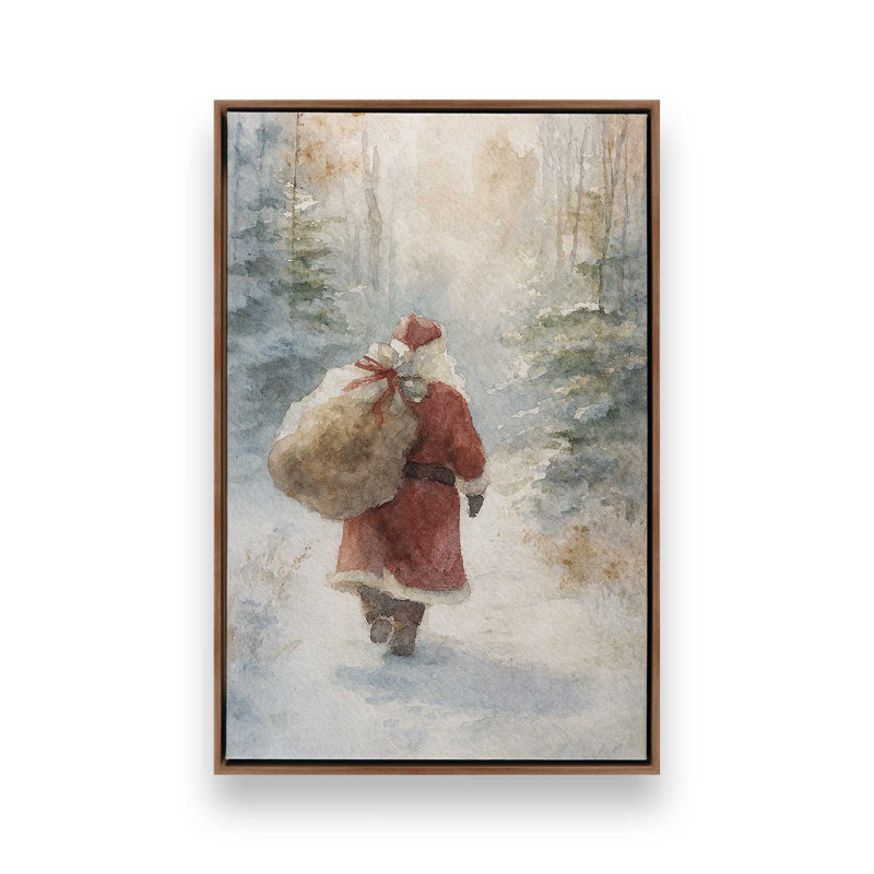 «Winter’s Journey», reproduction d'art sur toile, Noyer, H 18,75 po x l 12,75 po