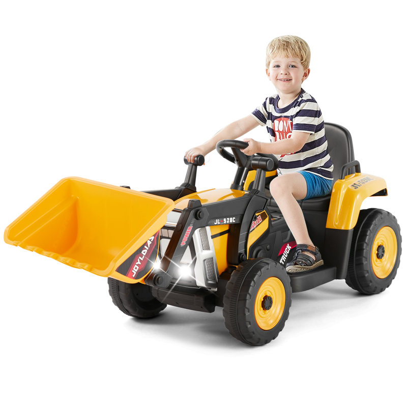 JOYLDIAS Battery Powered Ride On, Yellow