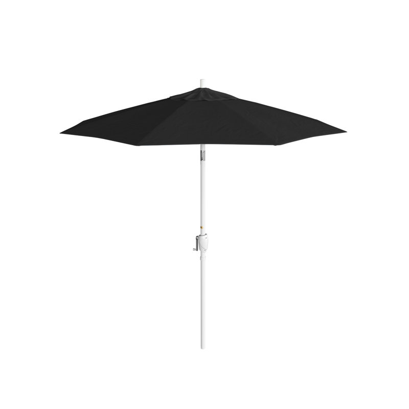 Parasol de marché 7,5', Gris, Toile Sunbrella® noir, Sunbrella®