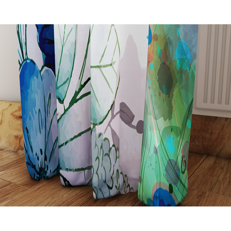 Semi Sheer Curtain Panel Pair, 40" W x 61" L