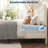 Upholstered Bed Frame with Headboard, Platform Bed with Under-Bed Storage & Wood Slats, No Box Spring Needed, Noise-Free-721904158-721904154