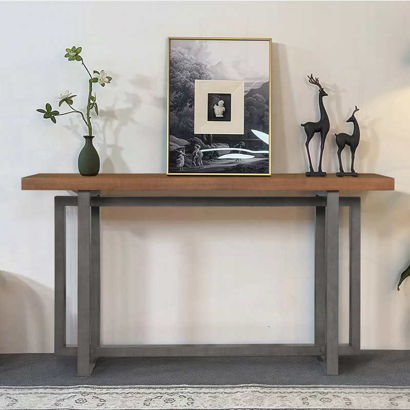 Console 59,05 ", Gris/noyer