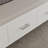 Modern High Gloss TV Stand – Slatted Drawer Fronts, Stainless Steel Legs & Handles-686016014
