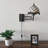 Tiffany Sconce Lamp Plug In Swing Arm Beige Stained Glass Crystal Beans LED Bulb 13”W*8”D*15”H