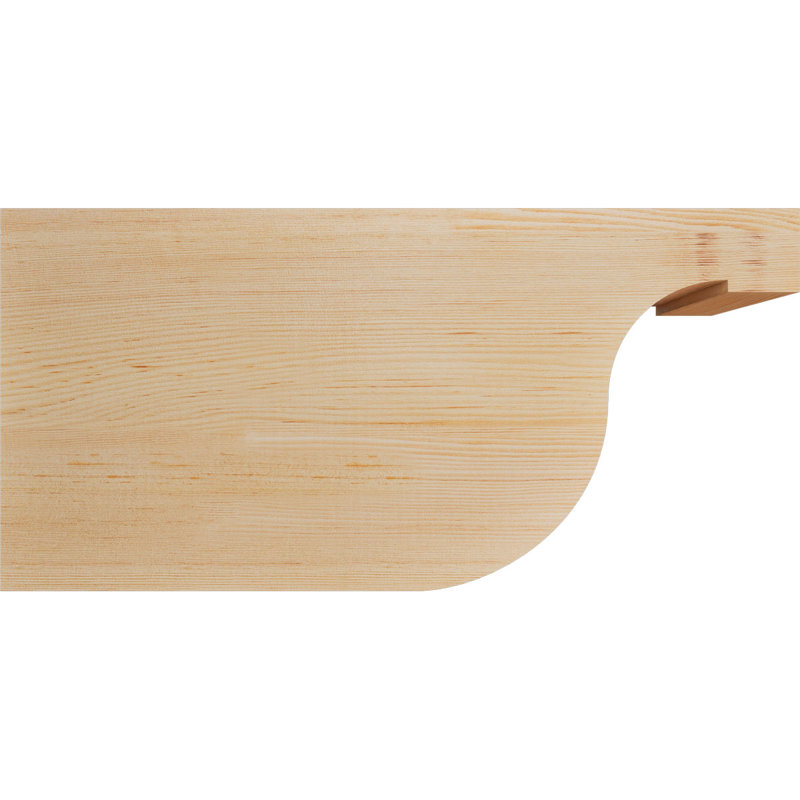 Queue de chevron lisse Del Monte, Sapin de Douglas, 12"H x 5 1/2"W x 24"L