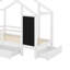 Lit simple avec tableau noir et tiroirs, deux options d'assemblage