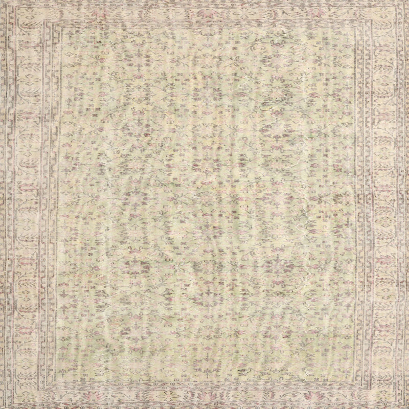 Tapis oriental beige, Carré 8 pi